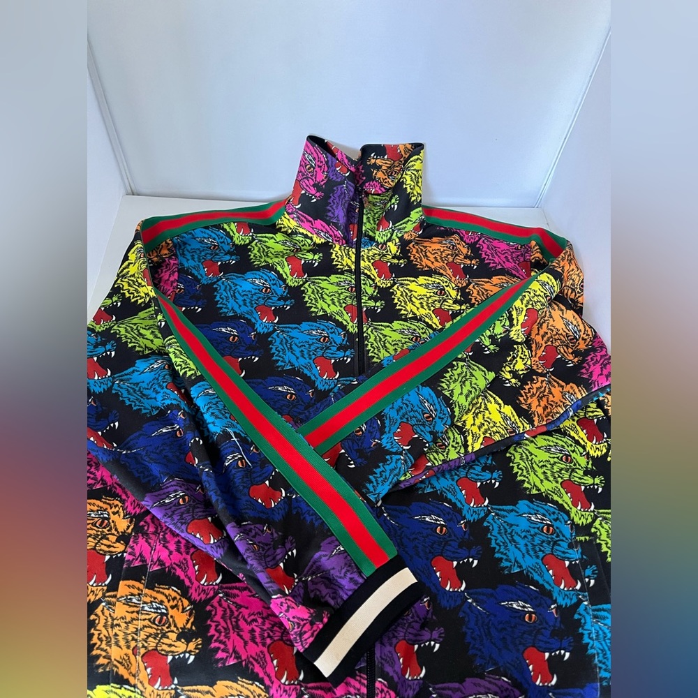 Gucci Rainbow Panther Technical Jersey Jacket XL/56 Retail 2480